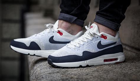 nike air max 1 ultra 2.0 flyknit altweiss dunkelblau rot|nike air max 1.